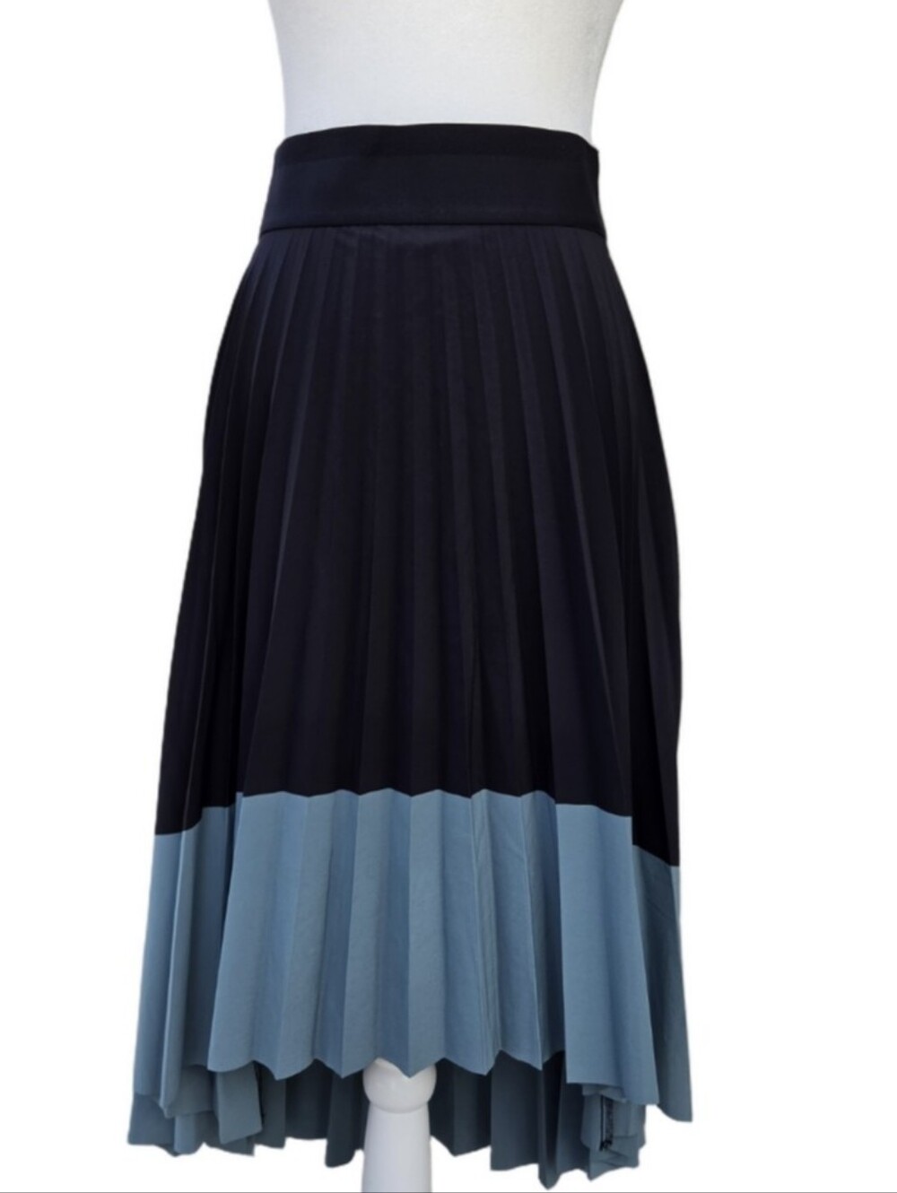 Athleta Swing Forward Pleatedi Skirt Black and Teal Green Womens XS